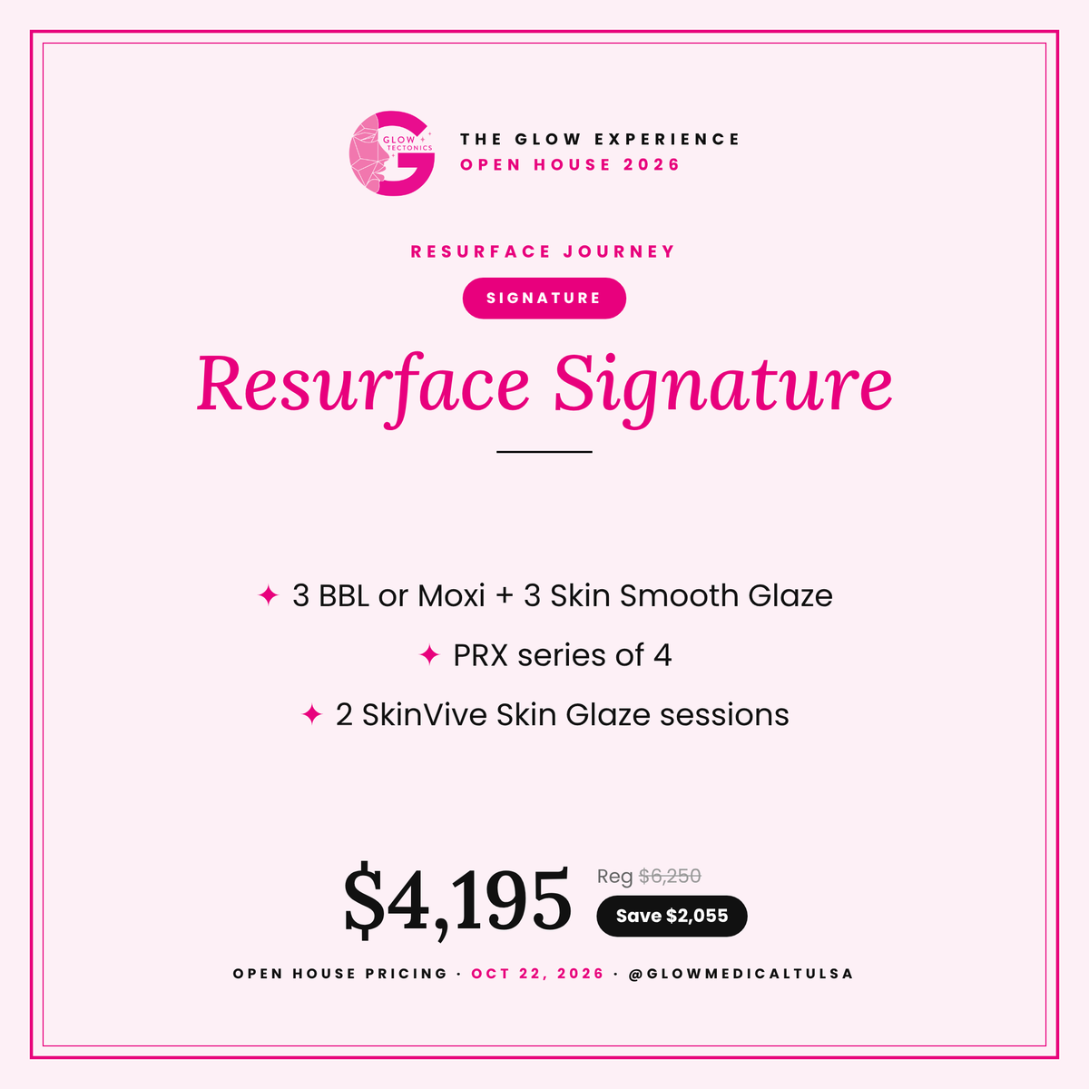 Resurface Signature- The ultimate skin reset. Clear, firm and hydrated all year.