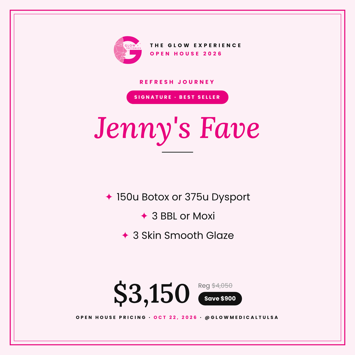 Jenny's Fave- Our best seller for a reason. Jenny's signature glow-up.