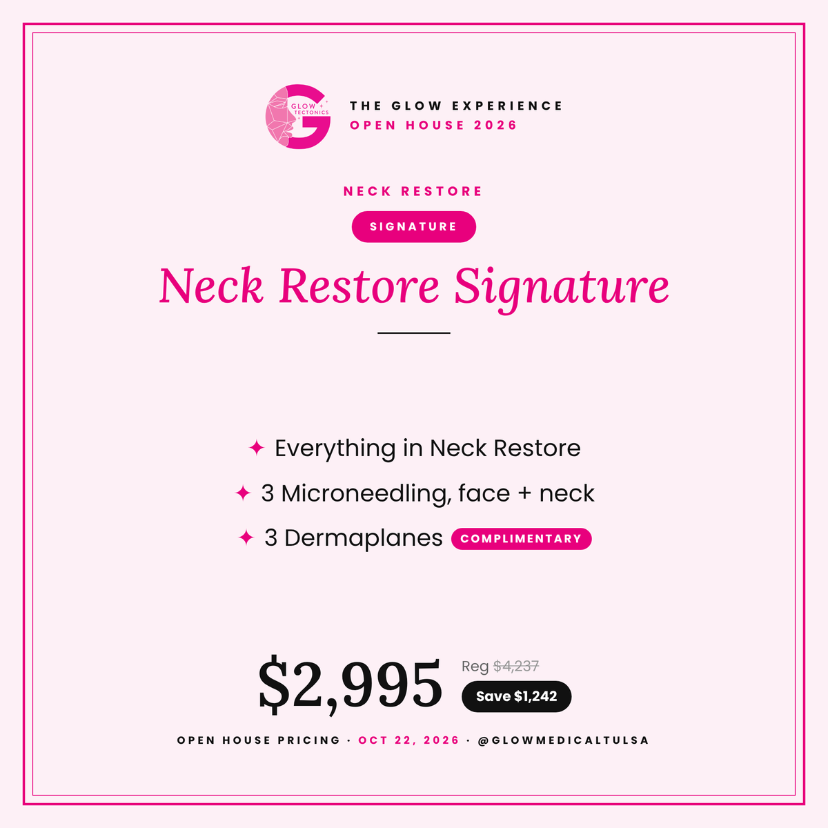 Neck Restore Signature- Jawline to collarbone, totally refreshed.
